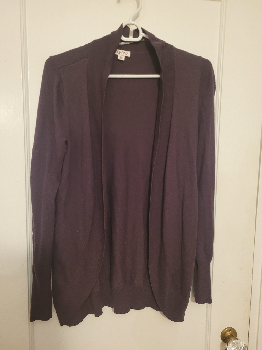 Merona Plum Open-Front Women's Cardigan